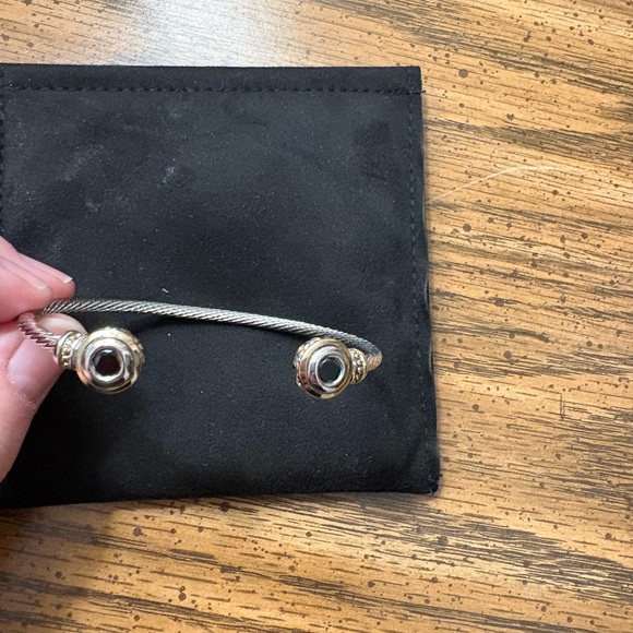 Brighton Silver Cable Bracelet with Gold Accents - Picture 5 of 5